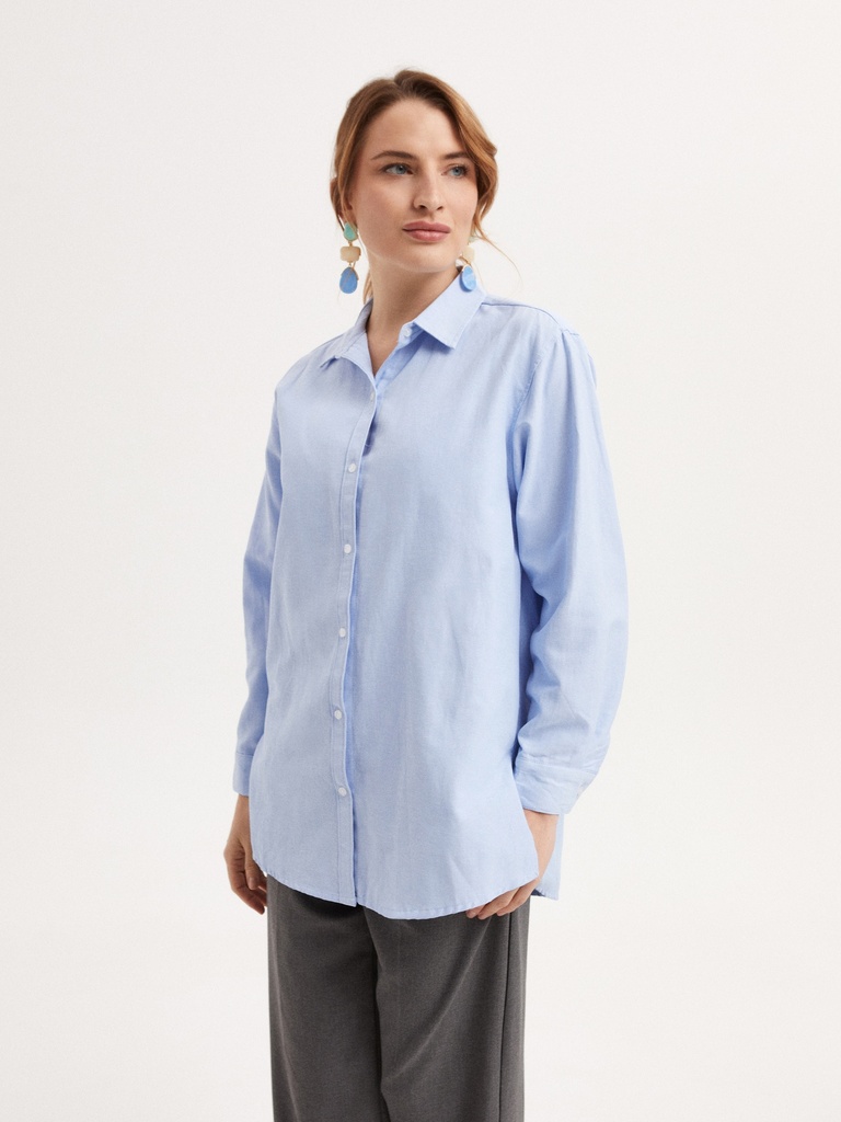 Camisa Oxford Azul G0102-2 (Pack12)